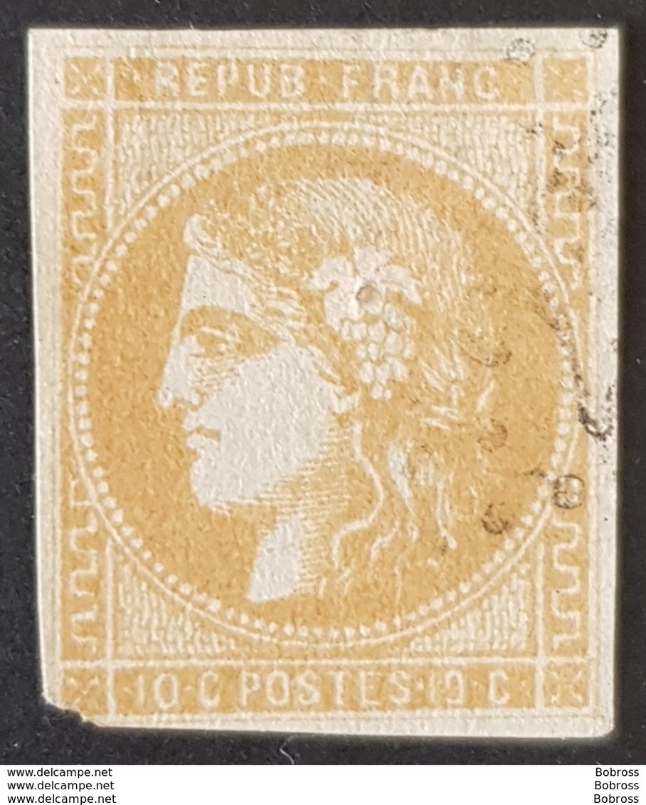1870-1871, Ceres, 10c Bistre, Émission Dite De Bordeaux, Bordeaux Edition, Republique Française, France - 1870 Emissione Di Bordeaux