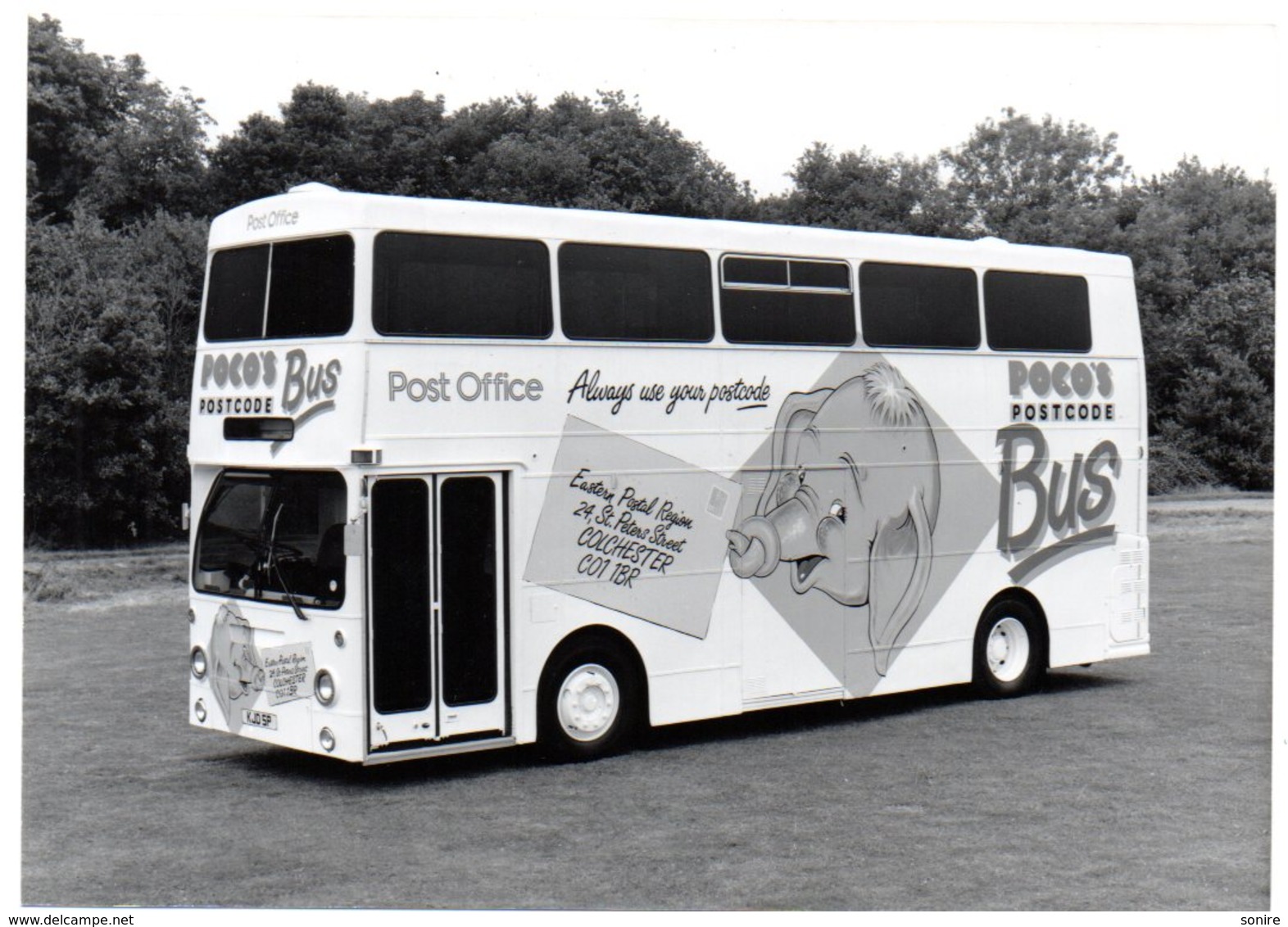 35mm ORIGINAL PHOTO BUS POCO'S POST OFFICE BUS - F061 - Altri & Non Classificati