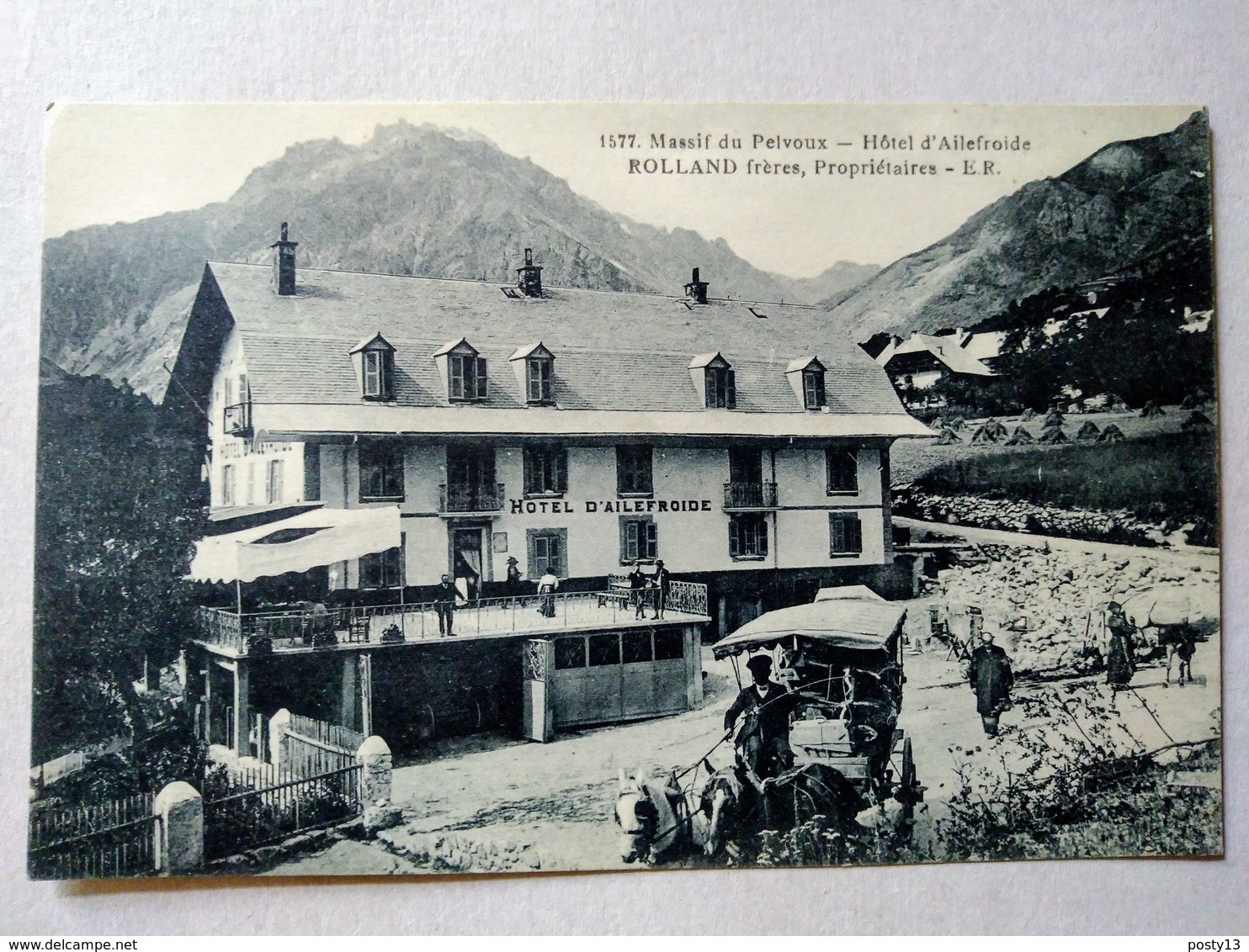 CPA 05 - Le Pelvoux - Hôtel D 'Ailefroide - Rolland Frères Propriétaires - Belle Vue Animée - TBE - Autres & Non Classés