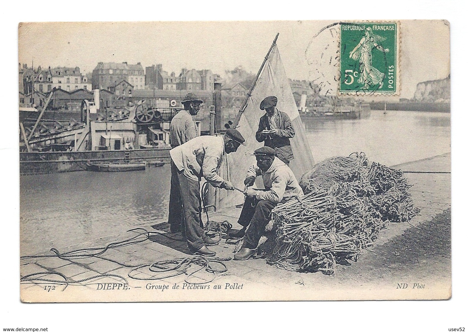 CPA Dieppe - Groupe De Pêcheurs Au Pollet - Dieppe