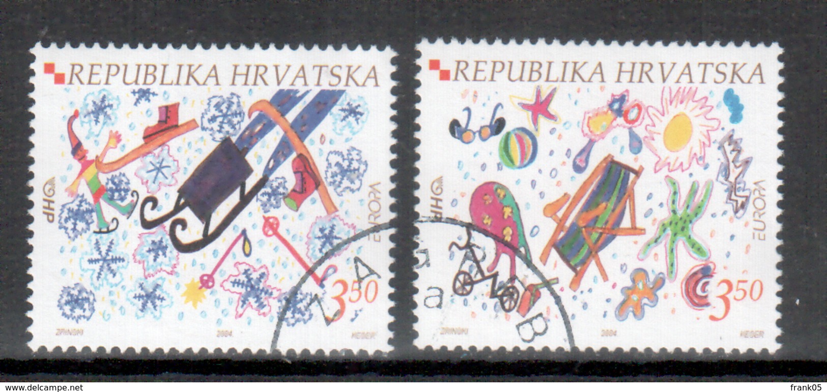 Kroatien / Croatia / Croatie 2004 Satz/set EUROPA Gestempelt/used - 2004