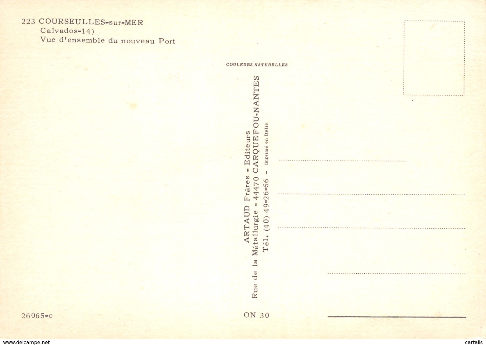 14-COURSEULLES SUR MER-N°C-3593-B/0095 - Autres & Non Classés