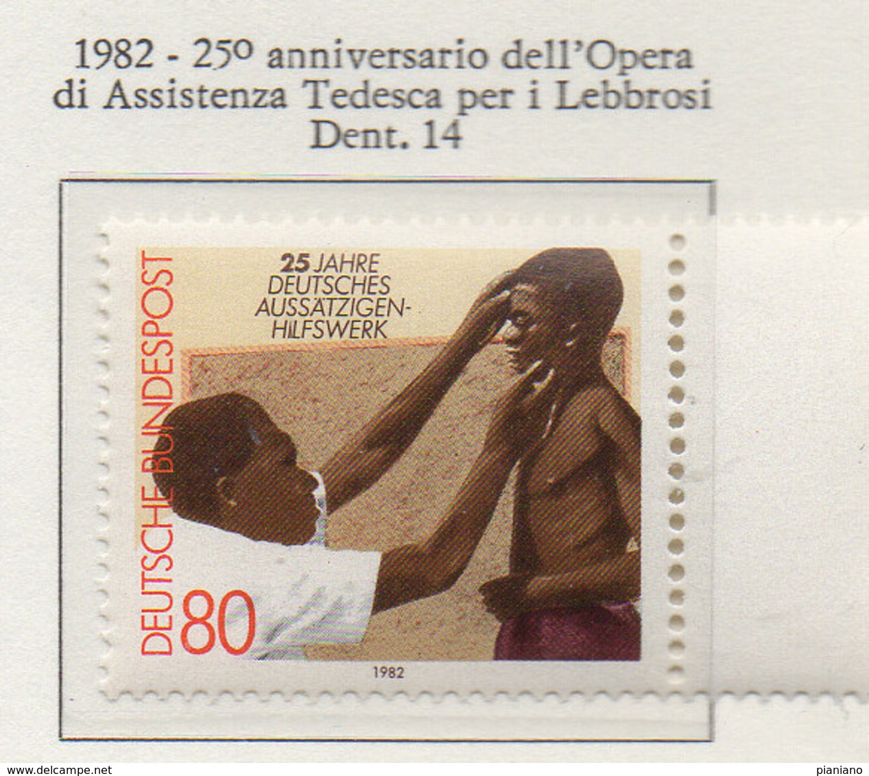 PIA - GERMANIA : 1982 : 25° Anniversario Dell' Opera Di Assistenza Tedesca Per I Lebbrosi - (Yv 978) - Malattie