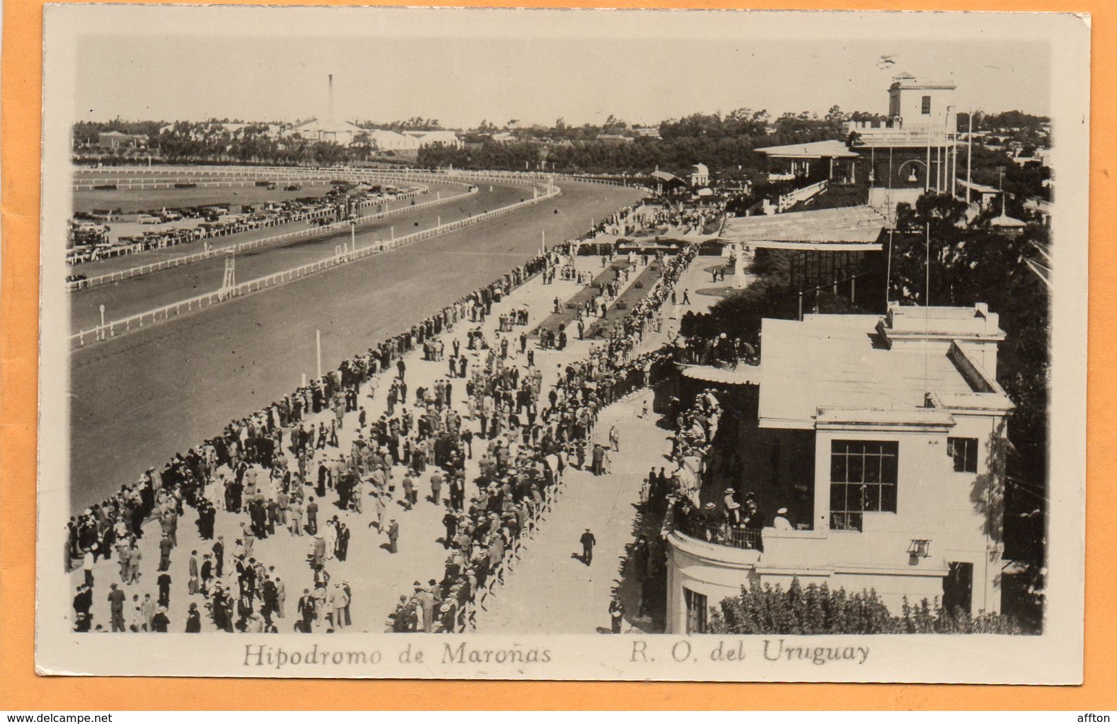 Montevideo Uruguay Old Real Photo Postcard - Uruguay