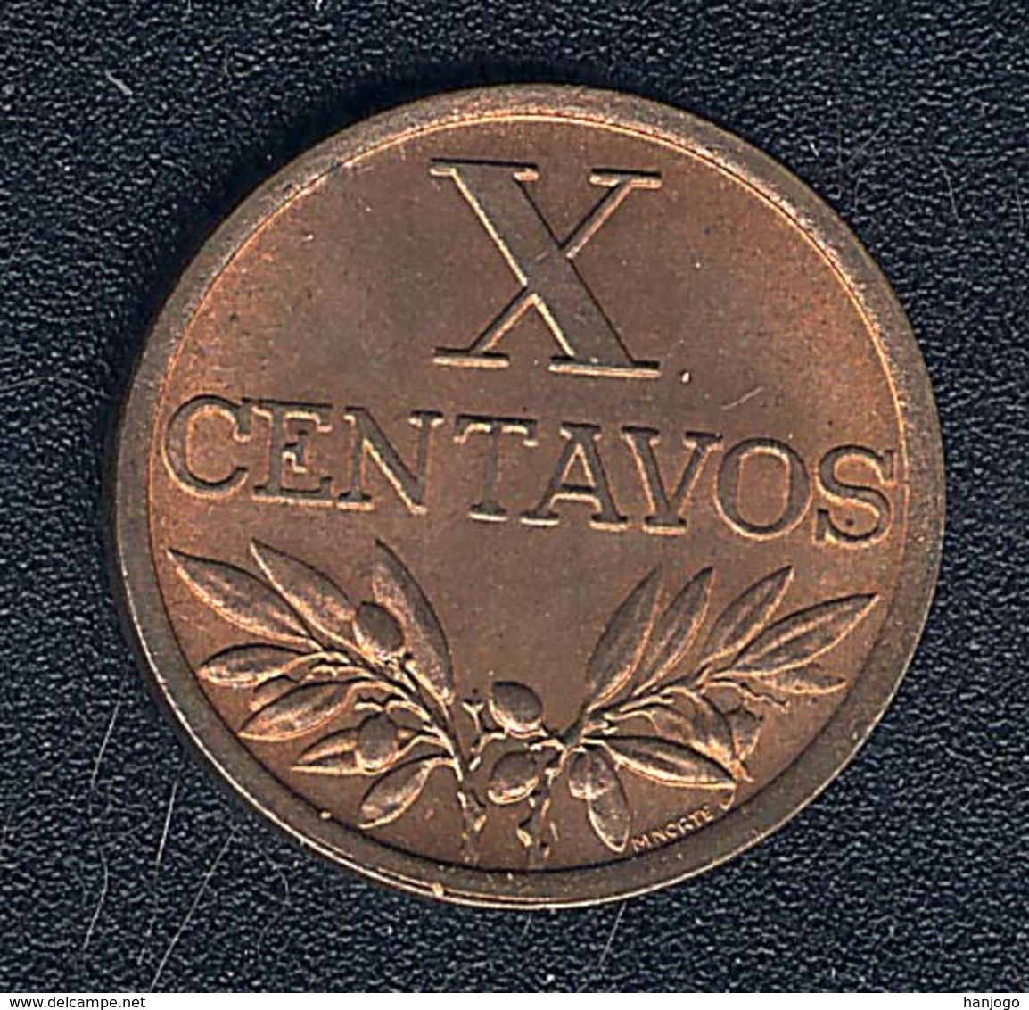 Portugal, 10 Centavos 1968, UNC - Portugal