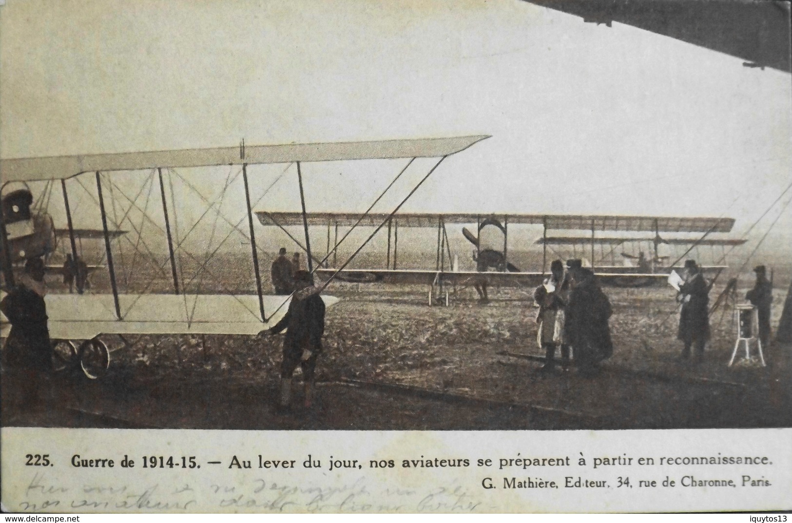 CPA. > Aviation > 1914-15 Au Lever Du Jour Nos Aviateurs Se Préparent A Partir En Reconnaissance Daté 1915 - 1914-1918: 1ère Guerre