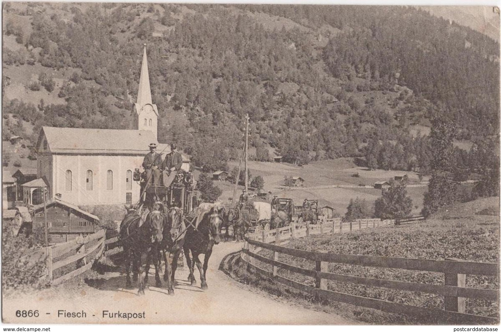 Fiesch - Furkapost - & Horse Carriage - Fiesch