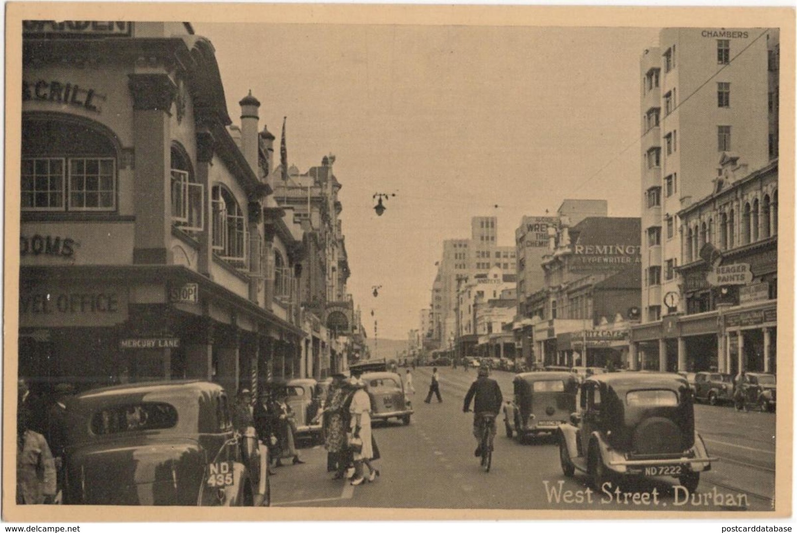 West Street, Durban - & Old Cars - South Africa