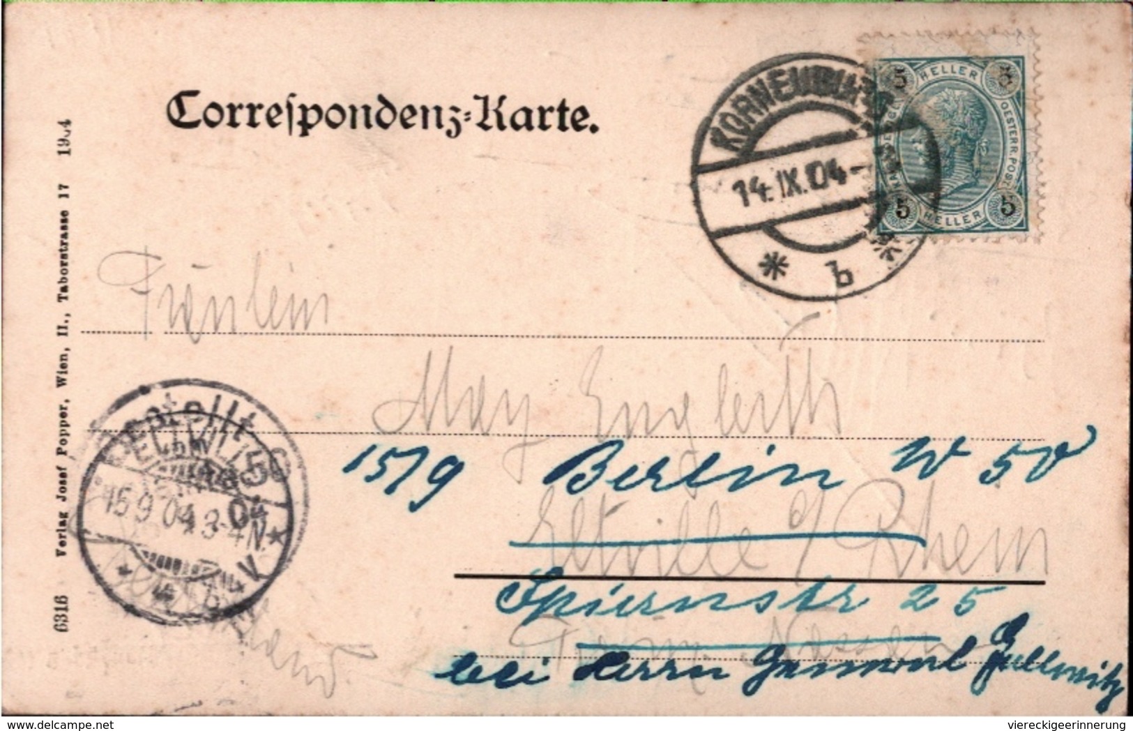 ! Alte Ansichtskarte 1904, Korneuburg, Weinviertel, Niederösterreich, Hauptplatz - Korneuburg