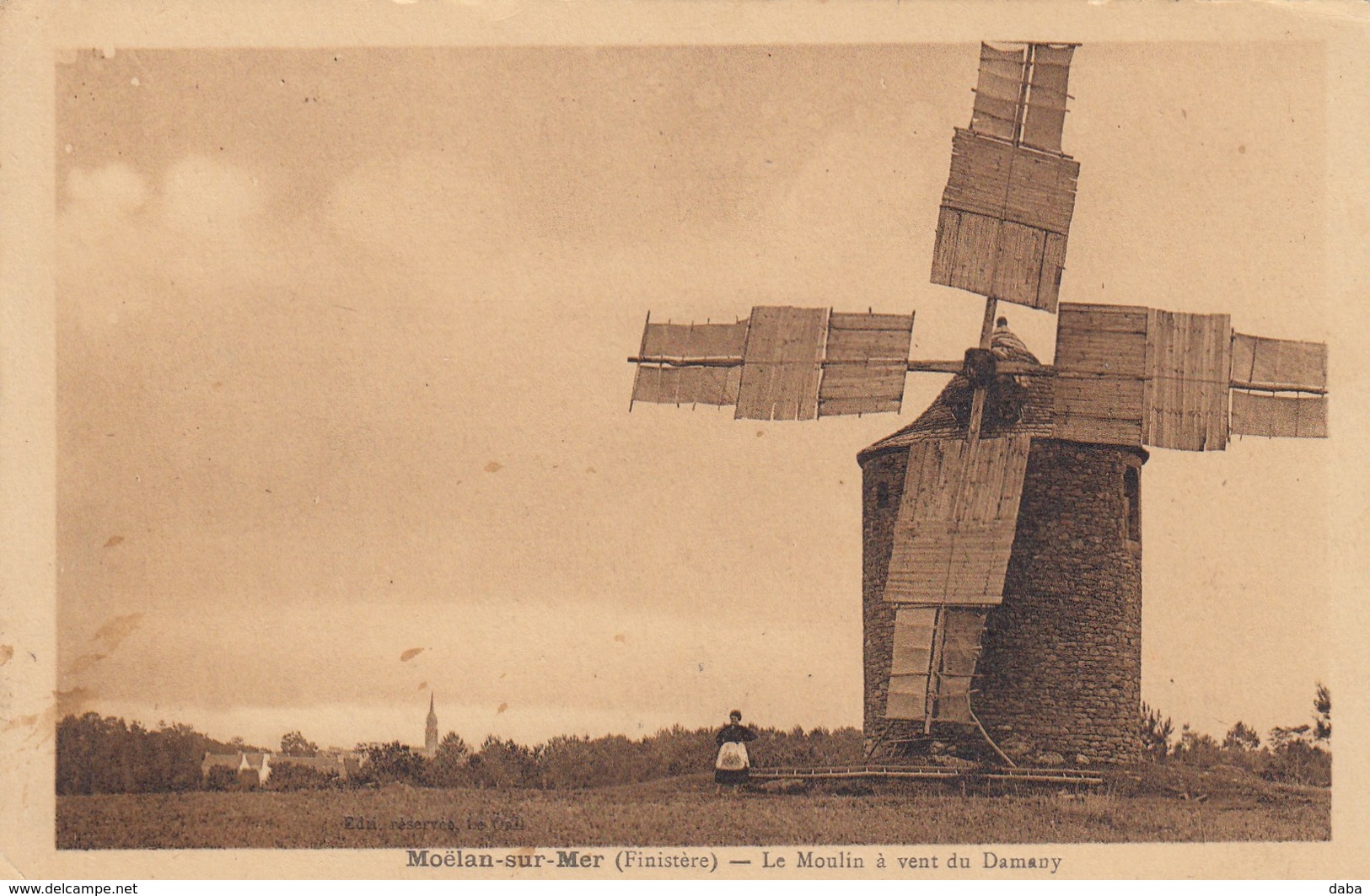 Moëlan-sur-Mer.  Le Moulin à Vent Du Damany - Moëlan-sur-Mer