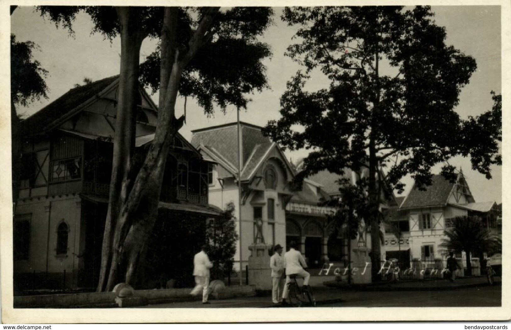 Indonesia, JAVA BANDUNG, Hotel Homann (1930s) RPPC Postcard - Indonesië