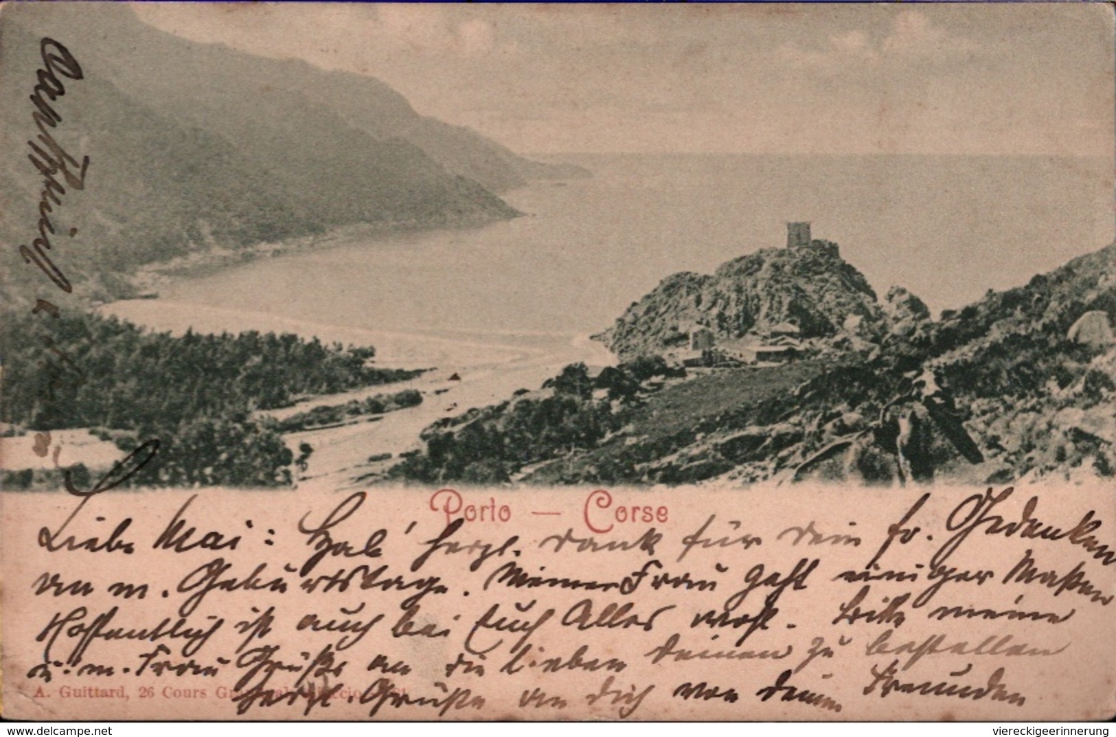 ! Alte Ansichtskarte Mit Stempel Ajaccio, Porto, Korsika, Corse - Ajaccio