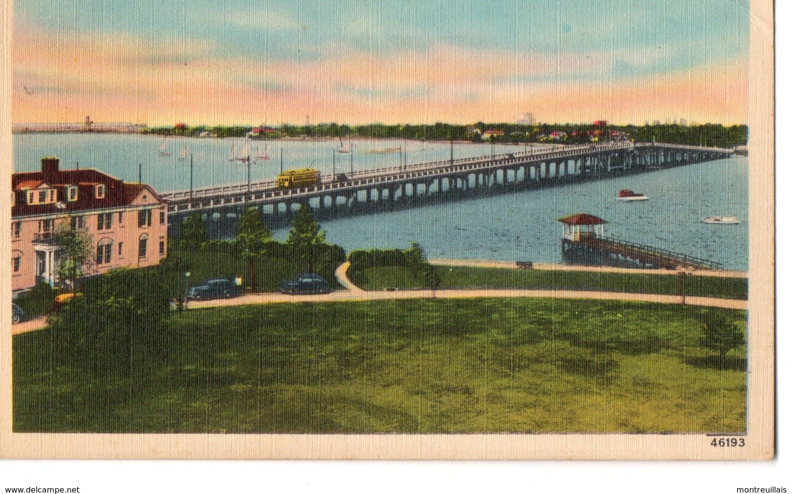 CPA, New Hampton Boulevard Bridge, NORFOLK, VA, VIRGINEI, ETATS UNIS, Jamais Voyagée, Petit Pli Angle Haut Droit - Norfolk