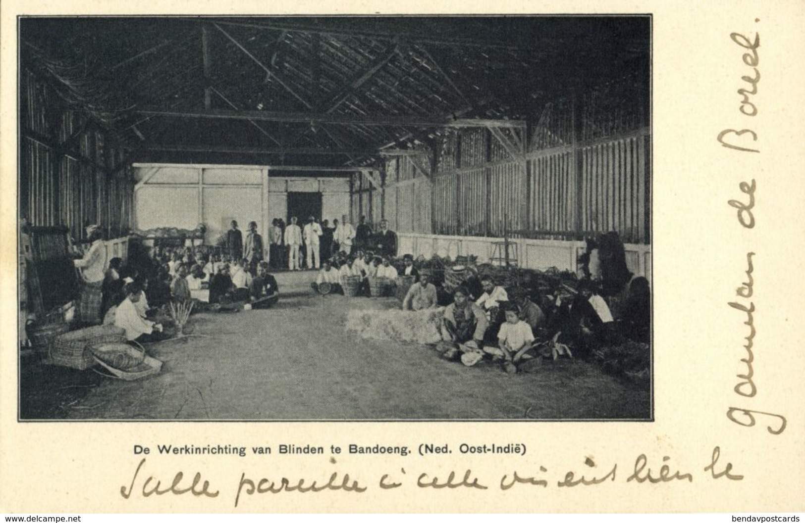 Indonesia, JAVA BANDUNG, Workhouse Of The Blind (1899) Postcard - Indonesia