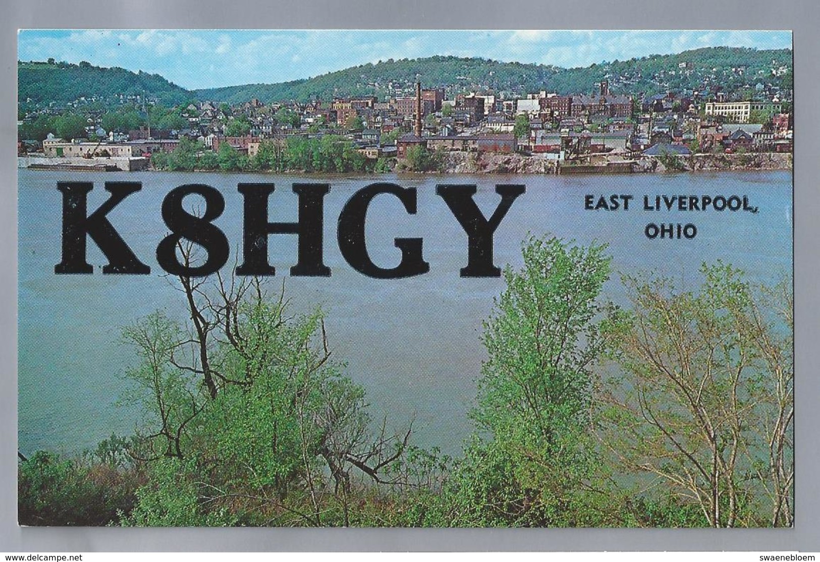 US.- QSL KAART. CARD. K8HGY. EAST LIVERPOOL. OHIO. RICHARD FELDMAN. - Radio-amateur