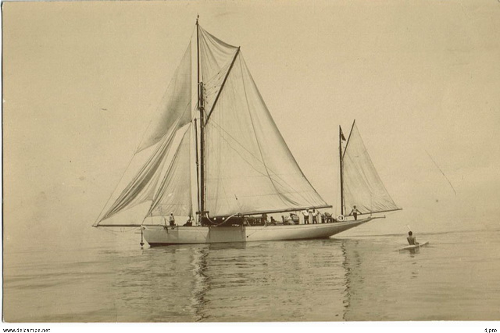 Sailboat Foto Postcard - Zeilboten