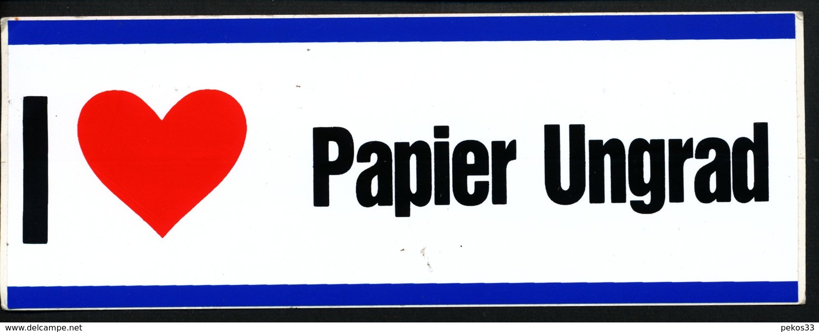 Vignette  Aufkleber   I Hou Van Papier Ungrad - Erinnofilie