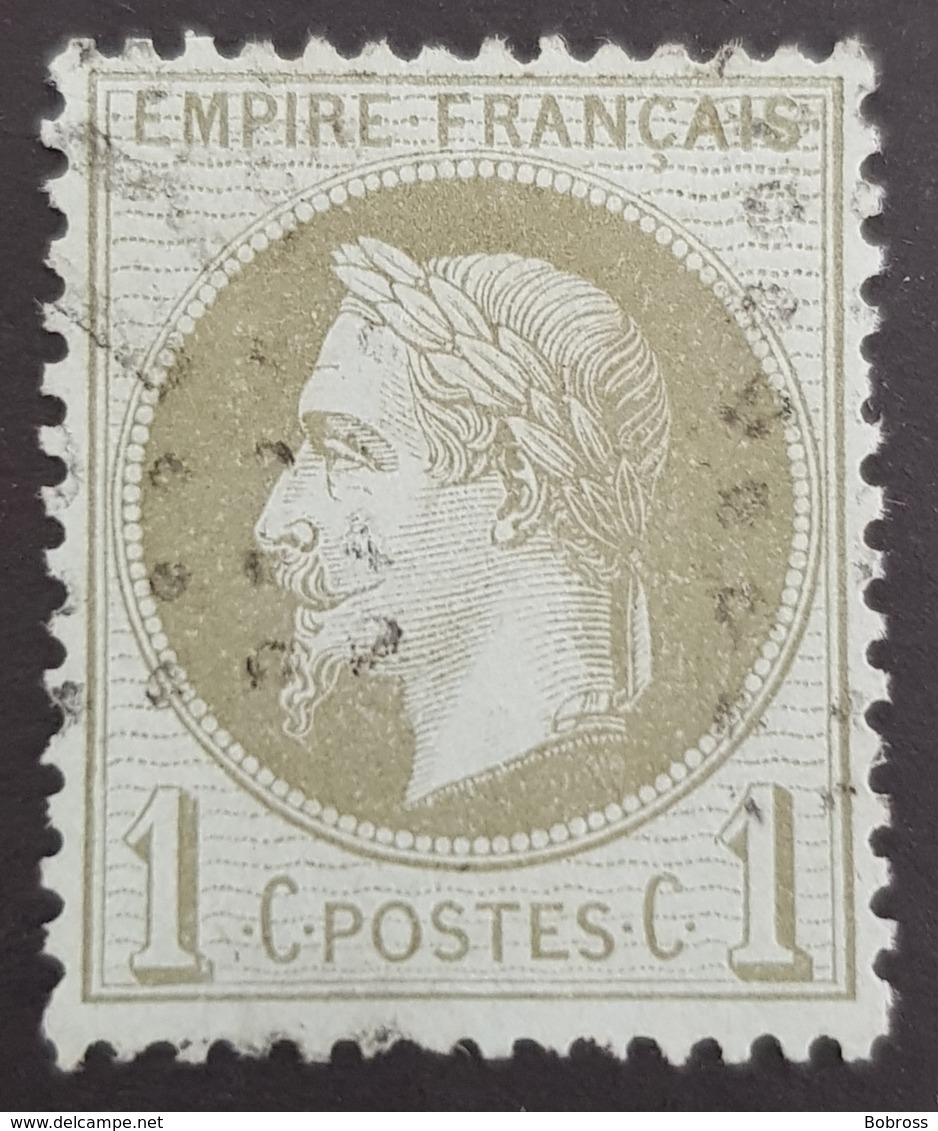 1863-1870, Emperor Napoléon Lll, 1c, Empire Français, France - 1863-1870 Napoleone III Con Gli Allori