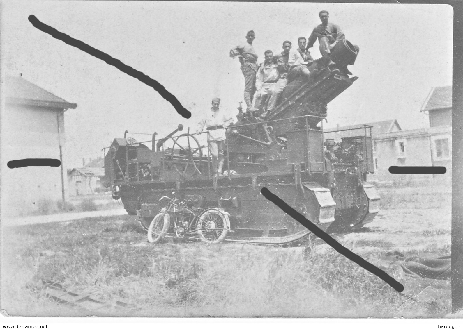 Armée Française St Chamond 280 Tr  à Chenille Artillerie France 40? (6) - Krieg, Militär