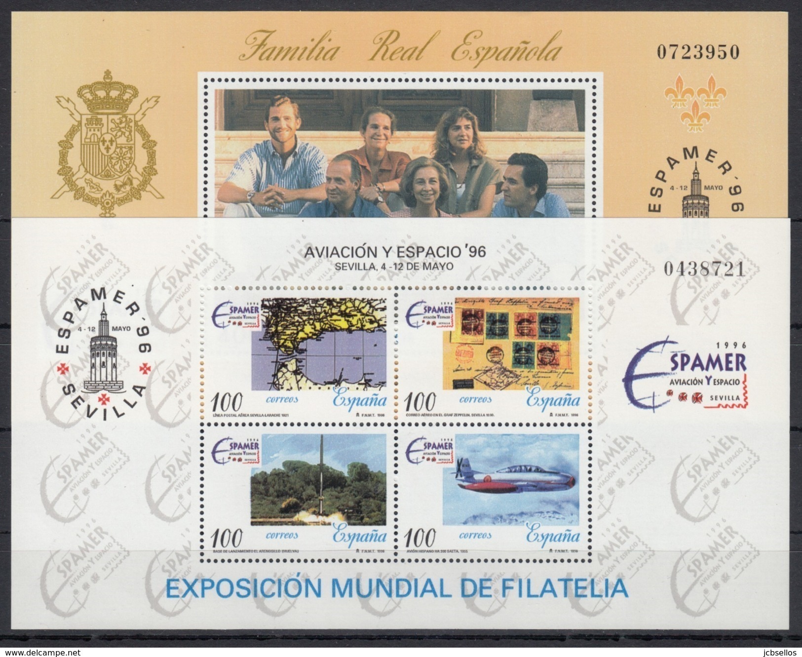 ESPAÑA AÑO 1996 Nº 3406/3464 NUEVO COMPLETO 33 SELLOS + 1 MP + 6 HB - Ganze Jahrgänge