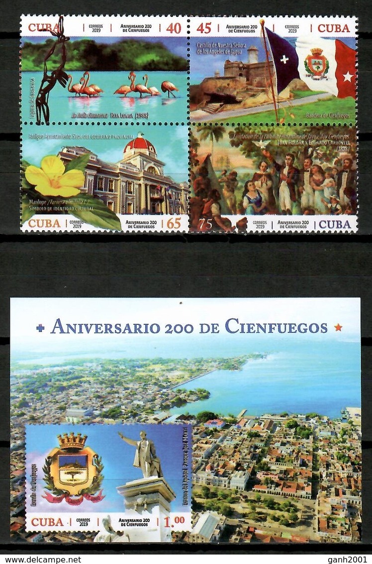 Cuba 2019 / Birds Flowers Cienfuegos MNH Vögel Blumen Flores Aves / Cu13734  C4-2 - Otros & Sin Clasificación