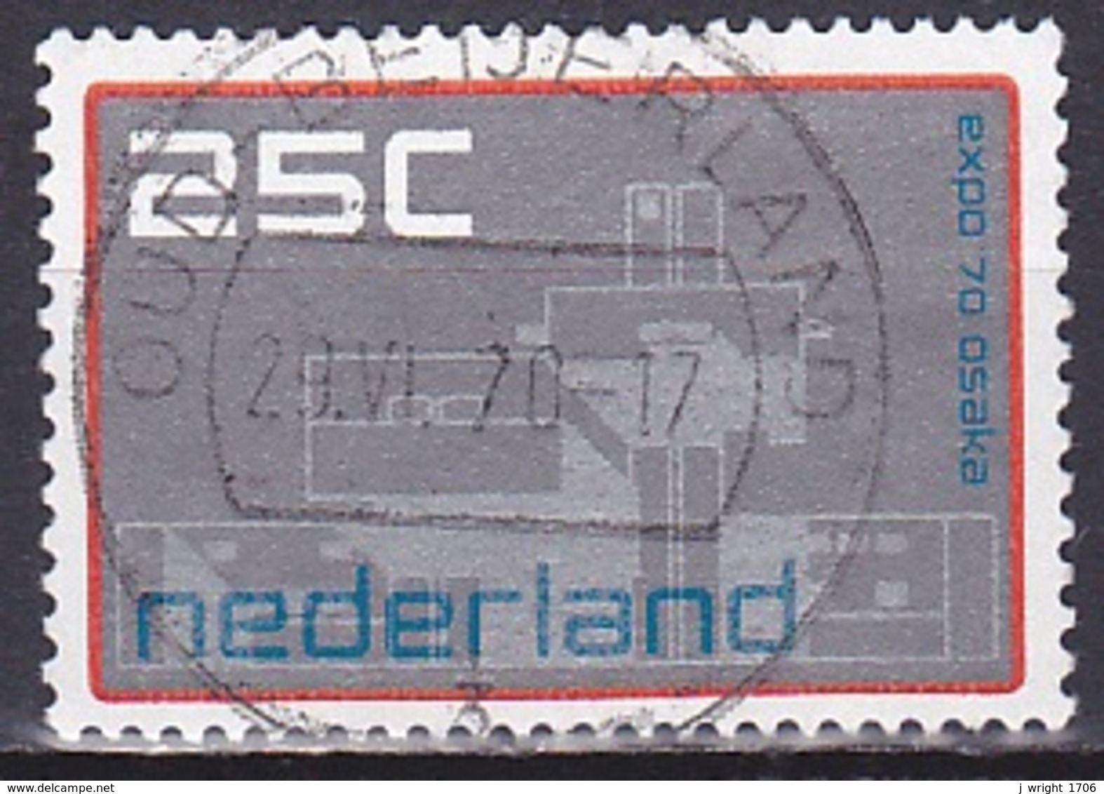 Netherlands/1970 - NVPH 964 - 25 Ct - USED/'OUD-BEIJERLAND' - Used Stamps