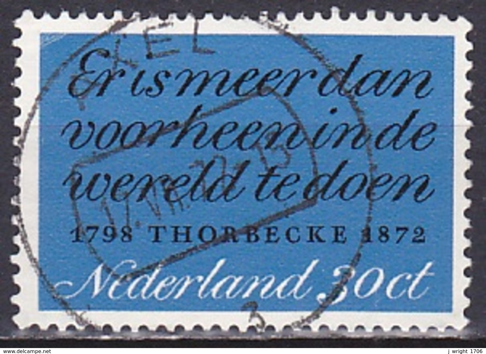 Netherlands/1972 - NVPH 1009 - 30 Ct - USED/'AXEL' - Oblitérés