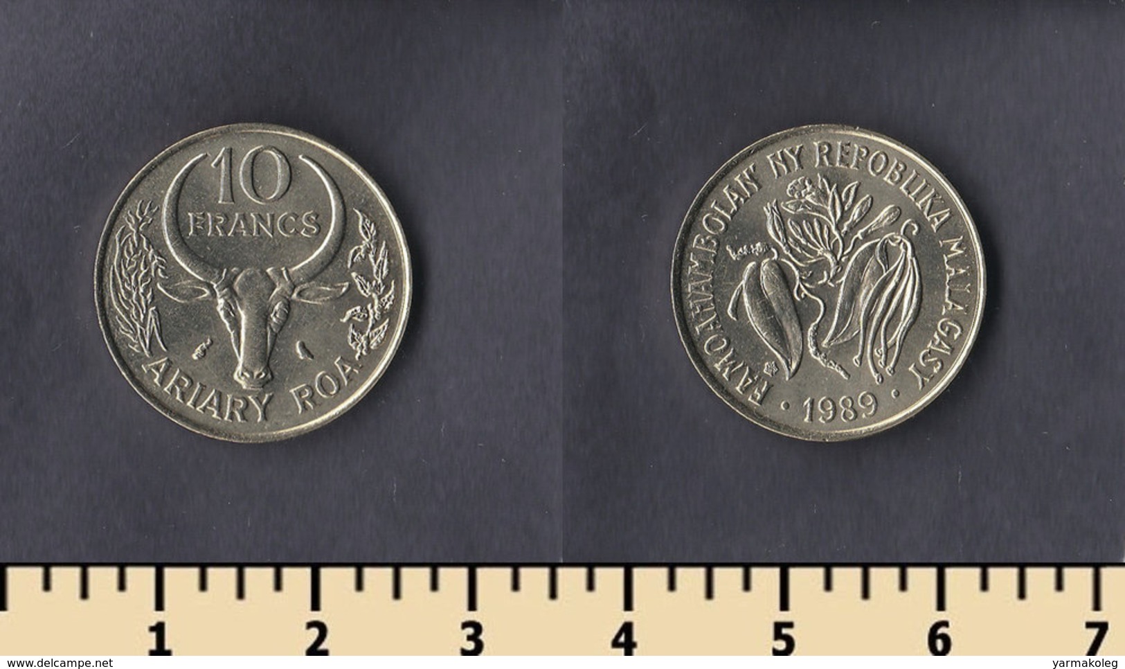 Madagascar 10 Francs 1989 - Madagaskar