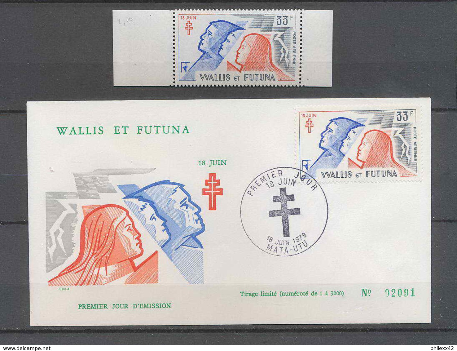 090 Charles De Gaulle - Neuf ** MNH Wallis Et Futuna - De Gaulle (Général)