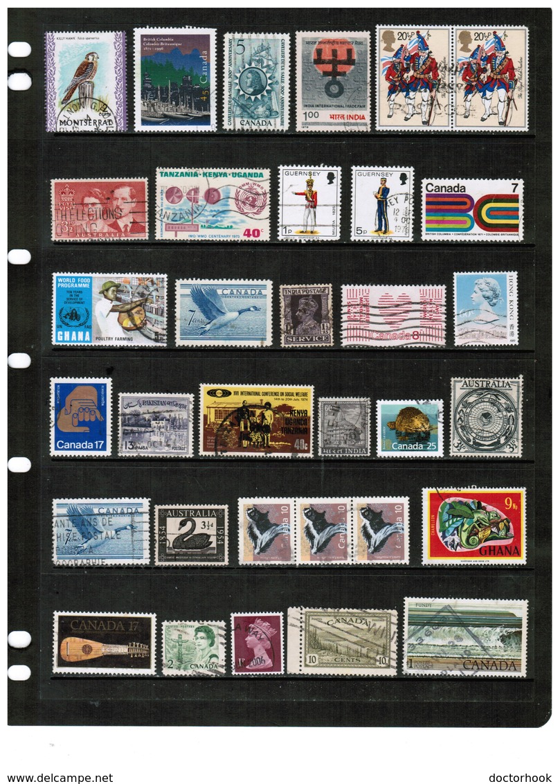 BRITISH COMMONWEALTH---Collection Of USED DL-719 - Collections (without Album)
