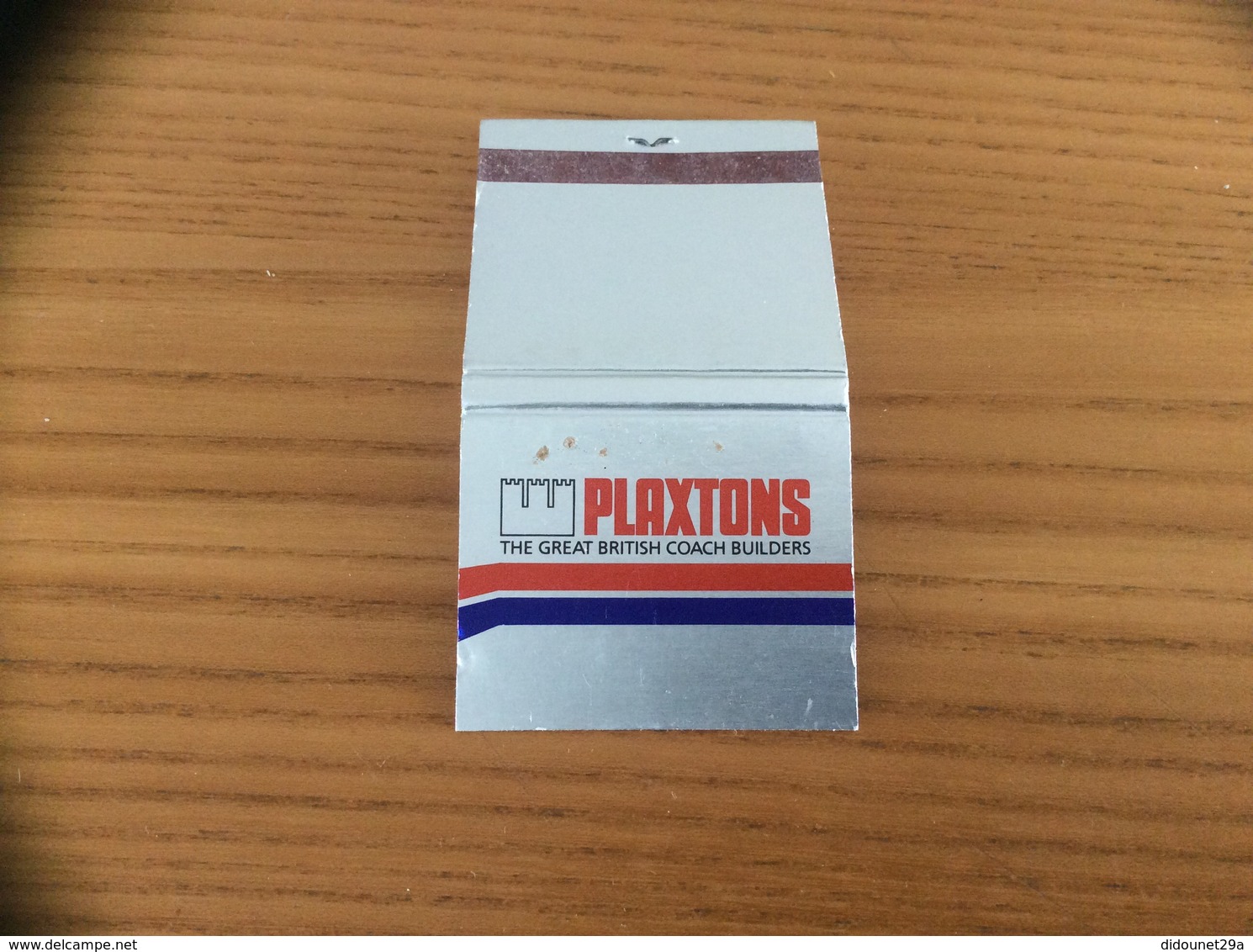 Pochette D'allumettes ANGLETERRE «PLAXTONS THE GREAT BRITISH COACH BUILDERS » - Matchboxes