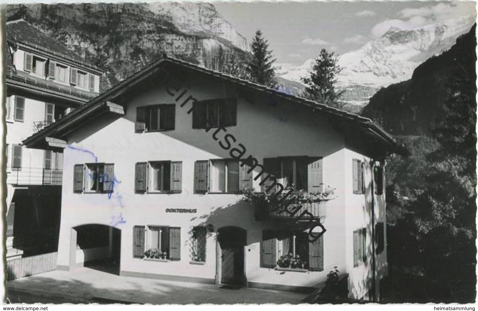 Grindelwald - Dokterhus - Foto-AK - Verlag Ernst Schudel Grindelwald Gel. 1956 - Grindelwald