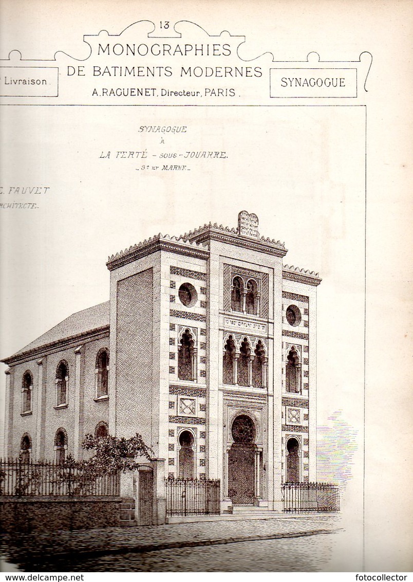 Architecture : Monographies De Bâtiments Modernes N° 79 : Synagogue De La Ferté Sous Jouarre (77) - Architecture