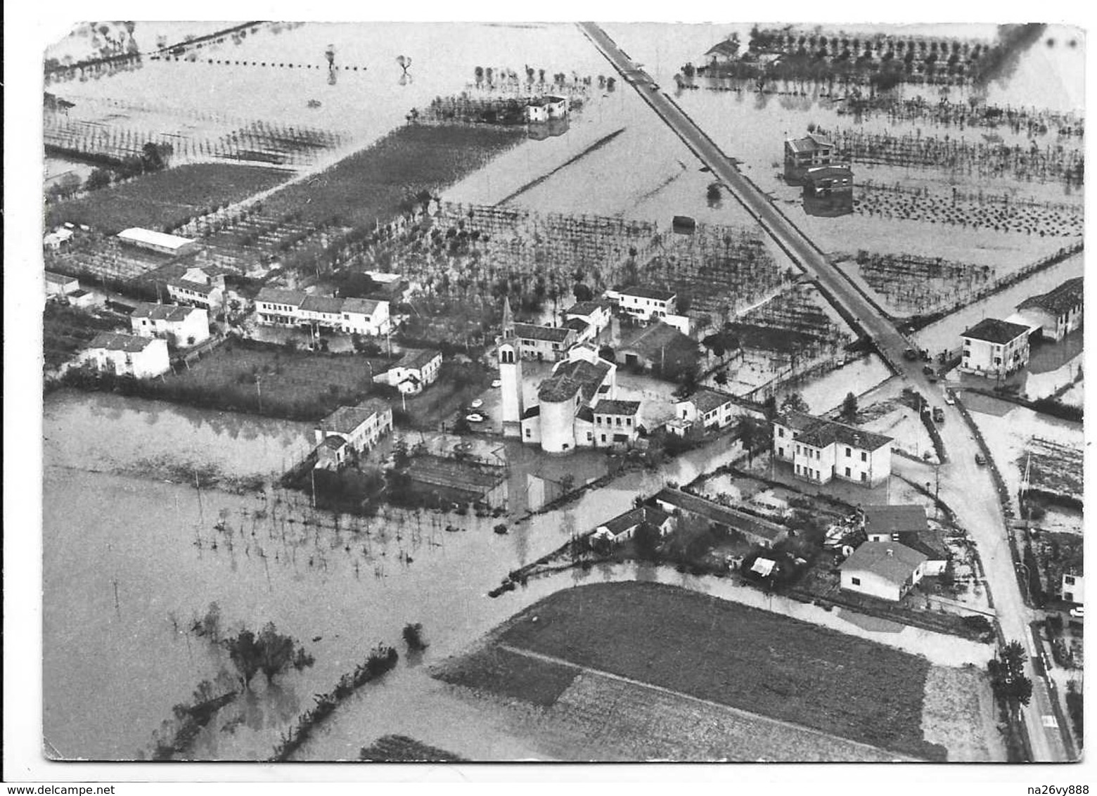 Veduta Dall'alto Di Lasson Di Meolo (Venezia). Alluvione 4 Novembre 1966. - Venezia