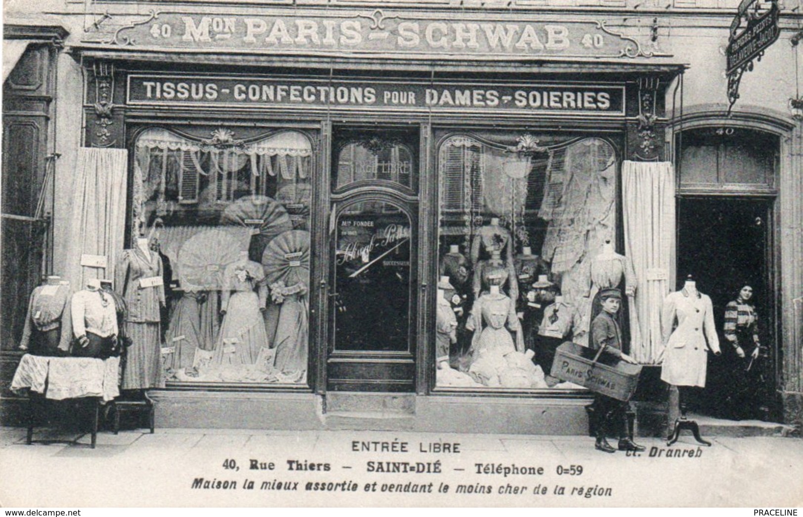 SAINT DIÉ-COMMERCE-PARIS SCHWAB-CONFECTION-MODE - Saint Die