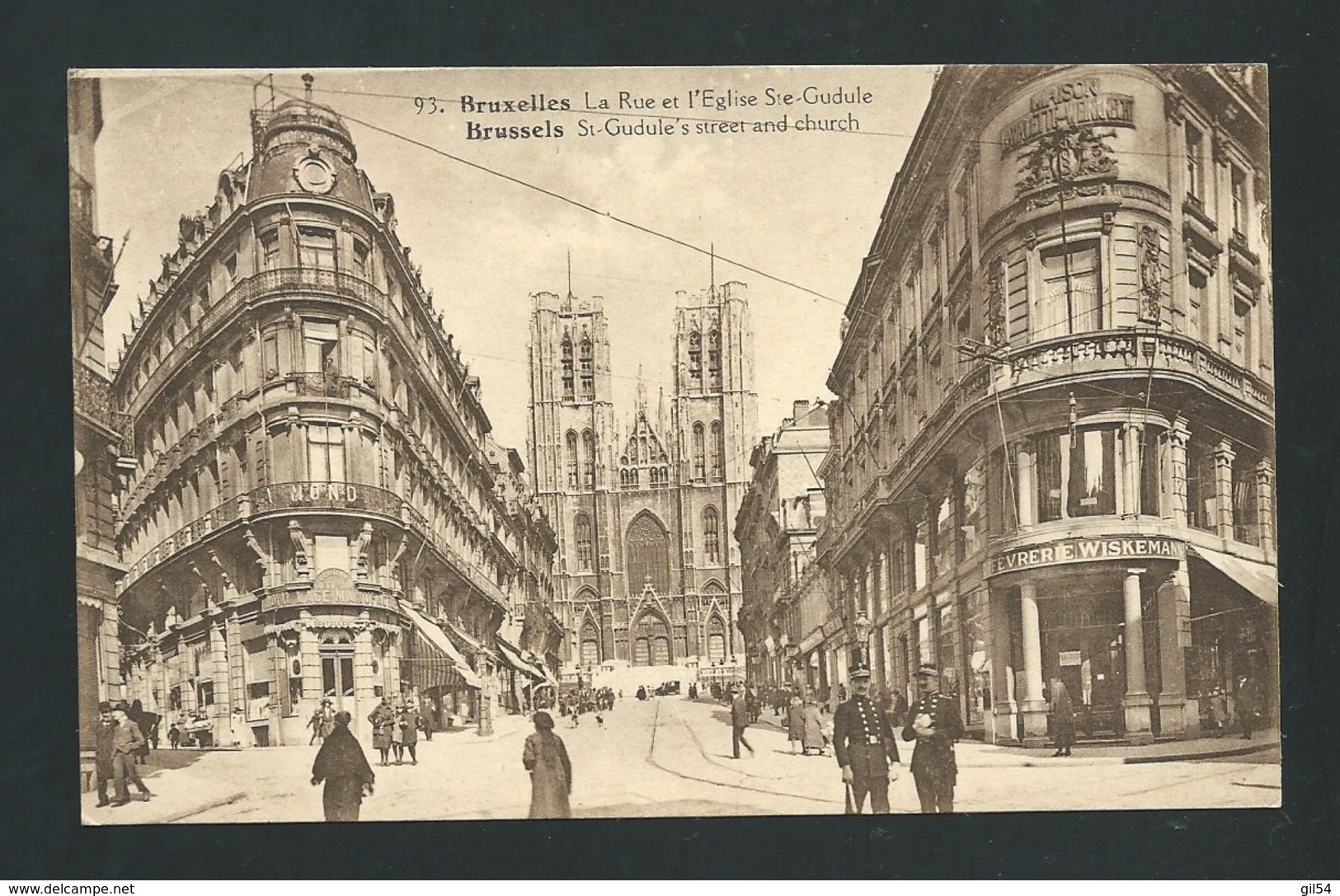 Bruxelles - La Rue Et L'eglise Ste Gudule .  Mbi87 - Prachtstraßen, Boulevards