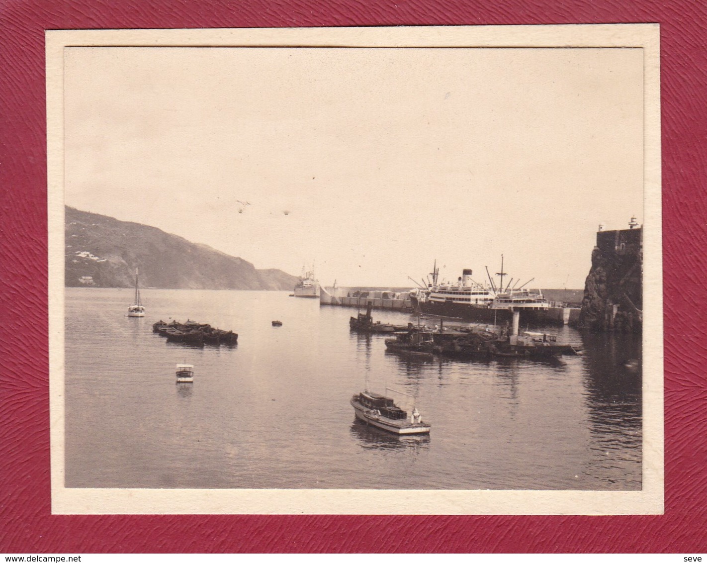 PORTUGAL Port De MADERE 1928 Photo Amateur Format Environ 7,5 Cm X 5,5 Cm - Lugares