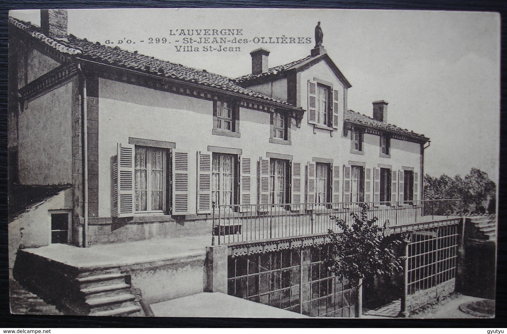 Saint-Jean-des-Ollières (Puy De Dôme) 1926 Carte Postale Pour Paris, Cachet Sur Semeuse - 1921-1960: Modern Period