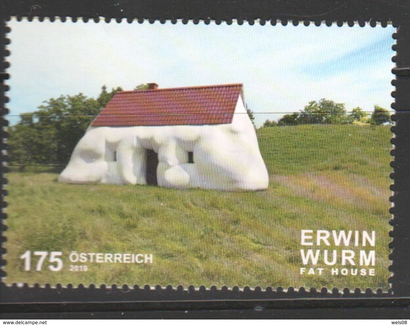 Österreich 2019: "Erwin Wurm - Fat House" Postfrisch (siehe Scan) - Ungebraucht