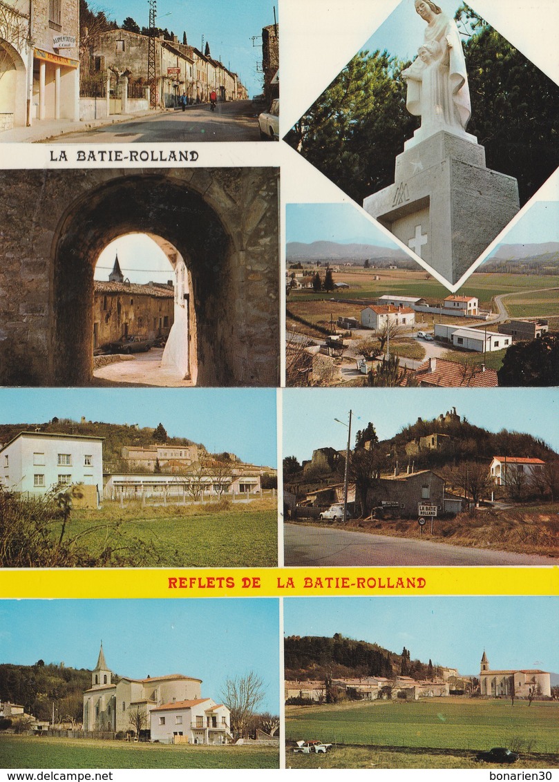 2 CPSM 26 LA BATIE-ROLLAND MULTIVUES - Altri & Non Classificati