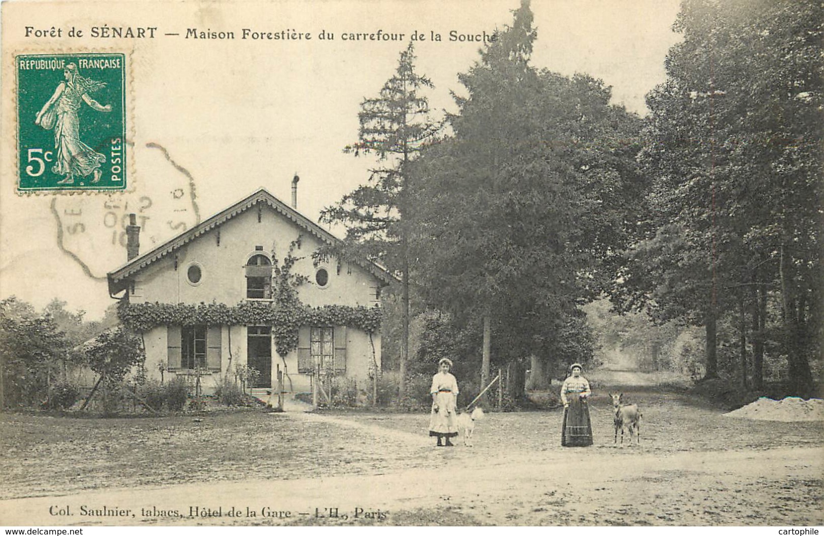 91 - FORET DE SENART - Maison Forestière Du Carrefour De La Souche En 1910 - Sénart