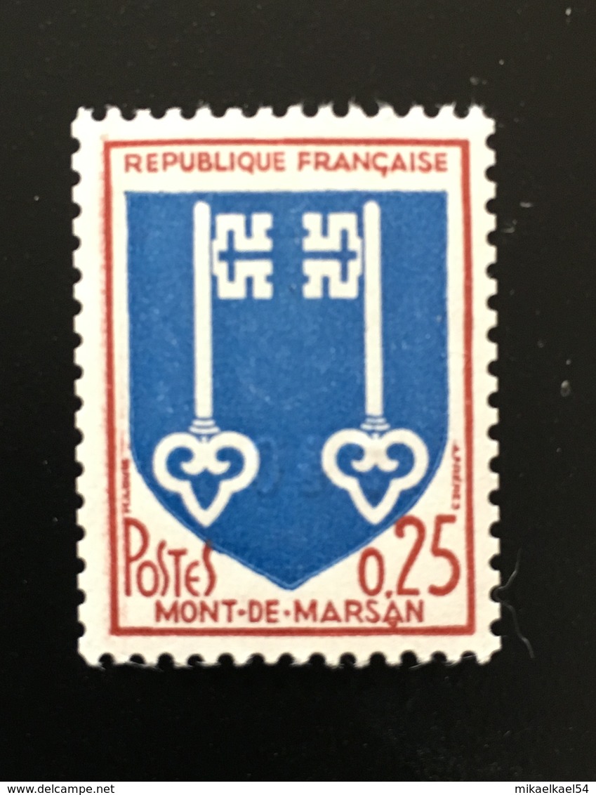 ROULETTE 1966 - BLASON MONT DE MARSAN N° 1469a - N° Rouge - NEUF ** MNH - Roulettes