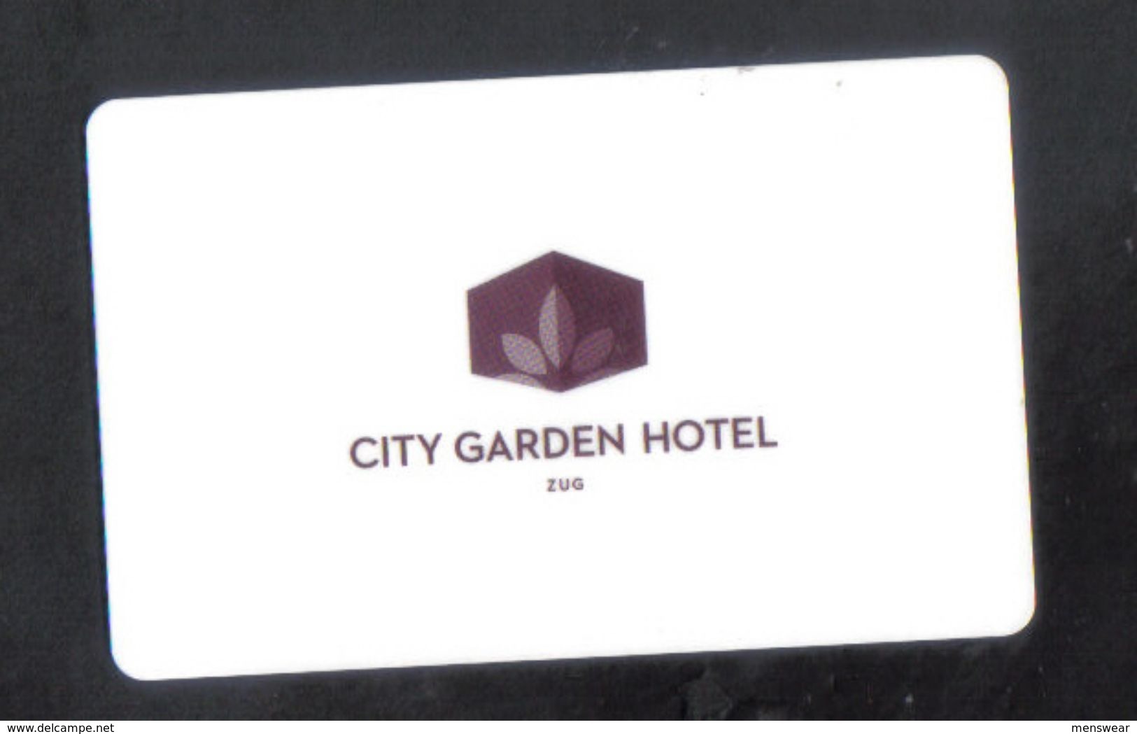 HOTEL KEY CARD - (  CITY GARDEN ZUG ) SWISS - Hotel Keycards