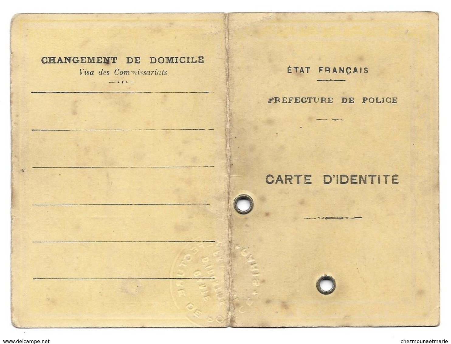 CARTE D IDENTITE 1943 - MAGENDIE AURORE NEE VAUCHOT 1911 MONTBELIARD DOUBS - Documents Historiques