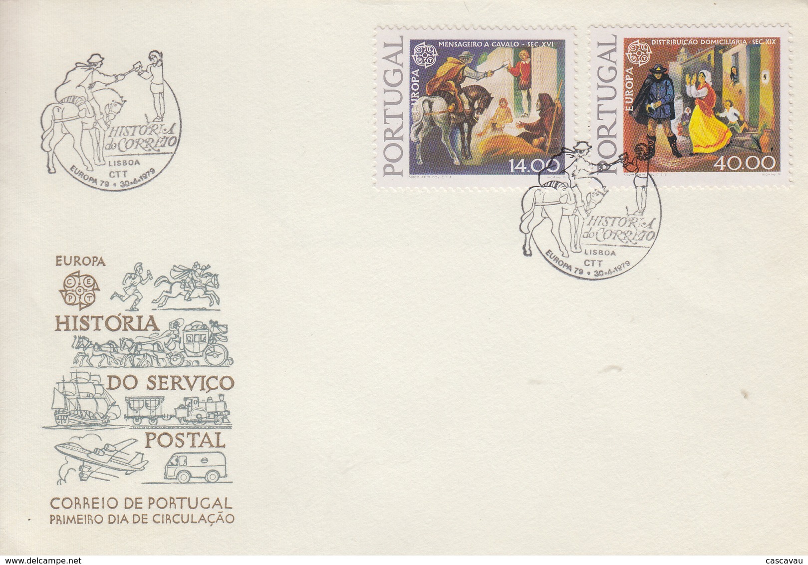 Enveloppe  FDC  1er   Jour   PORTUGAL    EUROPA    1979 - 1979