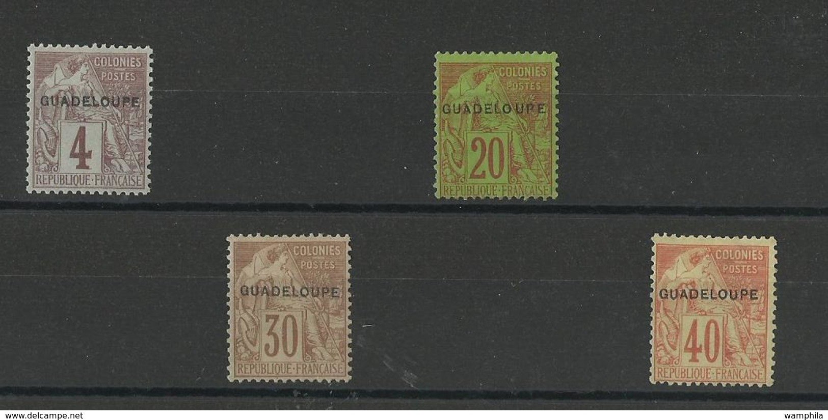 1891 Guadeloupe, Lot De  Neufs * Et Sans Gomme, Cote YT 175€ - Nuevos