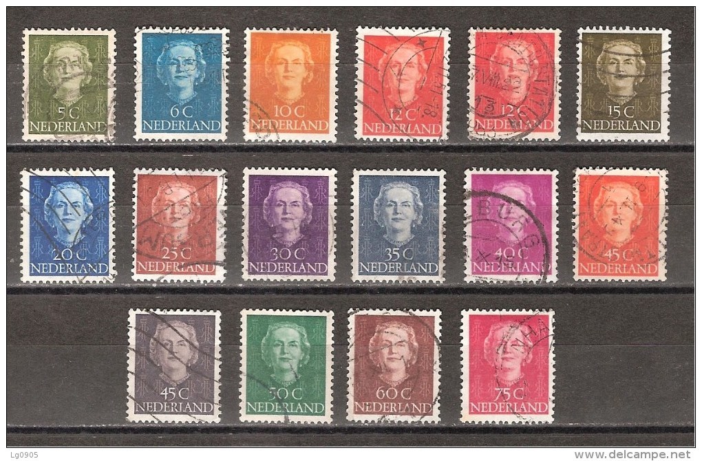 NVPH Nederland Netherlands Pays Bas Holanda 518,519,520,521,522,523,524,525,526,527,528,529,530,531,532,533 Used Juliana - Used Stamps