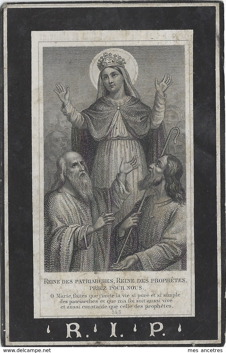 En 1869 Et 1880 Hazebrouck Et Borre-Henri SECQ Et Fidélie SENGIER - Overlijden