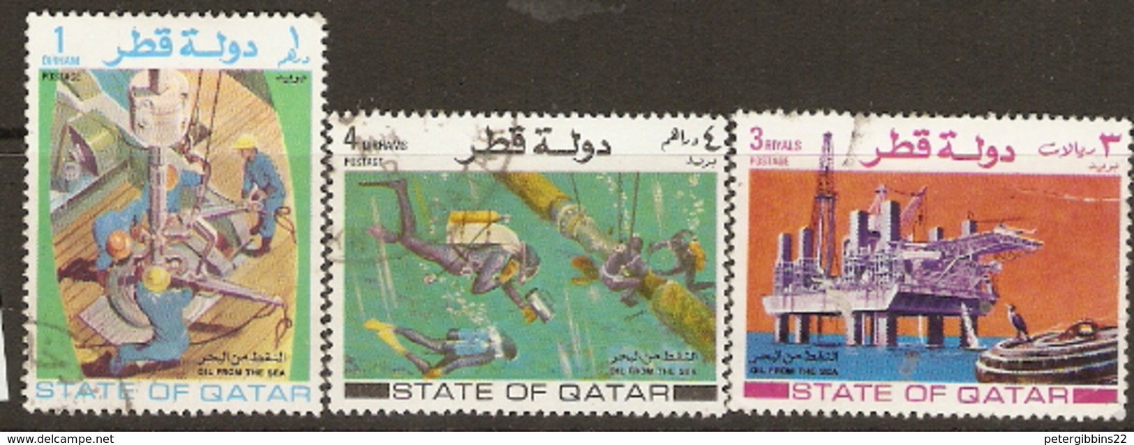 Qatar  1972 SG  424,5,9   Oil From The Sea Fine Used - Qatar