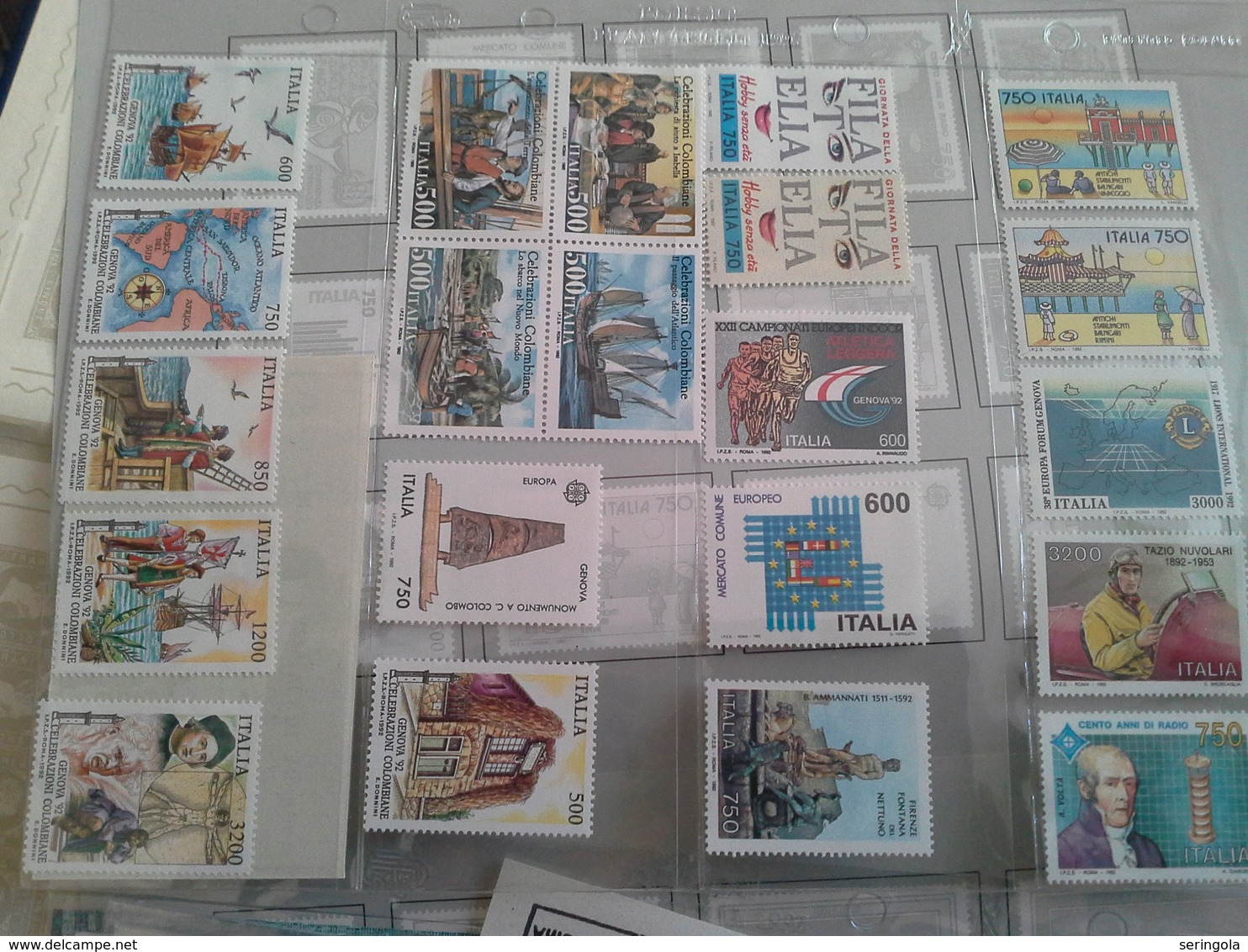 Stamps Italia 1992  Novo - Collections (with Albums)